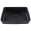 Beliani Countertop Basin GELDO 500 x 340 mm Ceramic Black 5