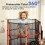 Homcom Cama Elástica Infantil Bicolor 163 x 163 x 190 cm 7