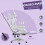 Vinsetto Silla Gaming Violeta 65 x 63 x 142 cm 6