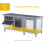PawHut Conejera de Exterior Gris 112 x 50 x 54 cm 4