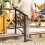 Outsunny Barandilla de Escalera Negro 95 x 5 x 98 cm 5