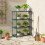 Outsunny Soporte para Planta Verde 67 x 49 x 105 cm 5