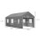 Outsunny Carpa para Garaje Gris 600 x 295 x 278 cm 7