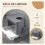 PawHut Conjunto para Mascota Gris 84.5 x 19 x 54 cm 4