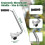 Ergonomic Weed Eater Handle, String Trimmer Grip with Adjustable Shoulder Harness Universal Back Saver Handle Extension 7