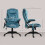 Vinsetto Silla de Masaje Azul 68 x 72 x 120 cm 3
