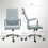 Vinsetto Silla de Escritorio Gris 54 x 62 x 114 cm 3