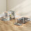 PawHut Arenero para Gato Gris 63 x 43 x 43 cm 6