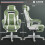 Homcom Silla Gaming Verde 63 x 63 x 123 cm 10