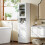 Homcom Columna de Baño Blanco 40 x 30 x 165 cm 7
