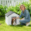 PawHut Caseta para Perro Bicolor 65 x 75.7 x 63 cm 6