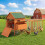PawHut Gallinero Naranja 347 x 160 x 150 cm 5