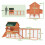 PawHut Gallinero Naranja 347 x 160 x 150 cm 6