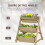 Outsunny Jardinera de Escalera Marrón 71 x 61 x 77 cm 4