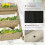 Outsunny Jardinera de Escalera Marrón 71 x 61 x 77 cm 5