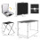 Outsunny Mesa Camping Plegable Negro 120 x 60 x 70 cm 6