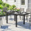 Outsunny Mesa Jardín Extensible Negro 160 x 80 x 75 cm 5