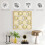 Homcom Decoración para Pared Amarillo 67.9 x 3.2 x 67.9 cm 6
