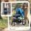 PawHut Cochecito para Perro Azul 111 x 58 x 107 cm 3