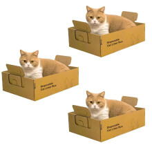 3 PCS Disposable Cat Litter Boxes - Eco-Friendly, Portable, and Leak-Resistant for Travel