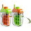1set Ice Water Bottle Features A Rotating Ice Dispensing Function and Comes with A Straw, Perfect for Camp and Cycle. 1
