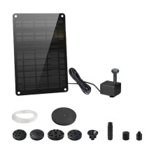9W Zonnepaneel Aangedreven Waterpomp voor Fonteinen en Vijvers, Zonne-Waterpompset voor Tuin, Zwembad, Vijver en Fontein