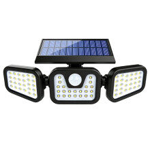 Solar Power Lights Outdoor Motion Sensor Human Induction Adjustable 3 Mode Waterproof Wall Lamp for Garden Yard
