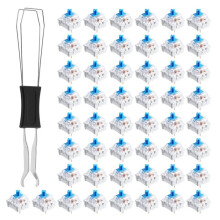 50  Keyboard Clickers for 3D Printed Mechanical Keyboard Switches, with Removal Tools, Dustproof and Waterproof