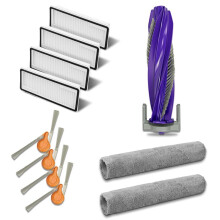 Compatible for FLOW 2 Robot Vacuum Cleaner Replacement Accessories Main Side Brush Hepa Filter Roller Mop 11pcs