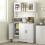 Homcom Alacena de Cocina Blanco 108 x 35 x 180 cm 2