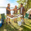 Outsunny Mesa Limpieza Pescado Blanco 127 x 68.5 x 113 cm 5