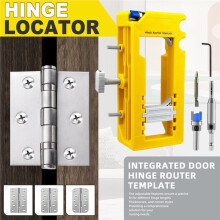Kit de Instalación de Bisagras y Pestillos para Puertas, Plantilla para Mortajar Bisagras de Puertas, Pestillo de Puerta para Cincelado y Marcado