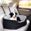 PawHut Asiento Coche Perro Negro 77 x 43 x 28 cm 6