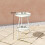 Outsunny Mesa de Jardín Blanco 32 x 32 x 51 cm 6