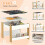Homcom Mesa para Niño Marrón 61.5 x 61.5 x 48 cm 4