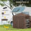 Outsunny Carpa Plegable Marrón 200 x 200 x 240 cm 6
