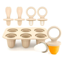 6 Cavity New Baby Teething Ice Cream Stick Mold Perfect for Freezing Milk Homemade Summer Kitchen DIY Ice D
