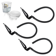 Toilet Refill Tube and Clip Replacement,Toilet Repair Kit Inside Tank for 100,200,200A,400A and Most Other Valves