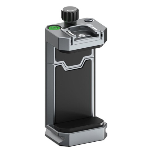 Aluminum Phone Mount for Tripod, Adjustable Phone Tripod Mount with Cold Shoe Quick Release Plate,Universal Adjustable
