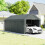 Outsunny Carpa para Garaje Gris 590 x 300 x 280 cm 6