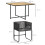 Outsunny Muebles de Jardín Bicolor 110 x 110 x 75 cm 1
