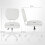 Vinsetto Silla de Oficina Blanco 46 x 59 x 92 cm 1
