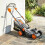 Outsunny Cortacésped Gris 113 x 40 x 96 cm 6
