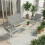 Outsunny Muebles de Jardín Gris 112 x 73 x 74 cm 5