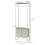 Homcom Perchero de Ropa Marrón 58.5 x 30 x 178 cm 6