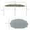 Outsunny Sombrilla Doble Gris 450 x 265 x 240 cm 8