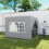 Outsunny Carpa Plegable Gris 300 x 300 x 273 cm 6