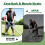 Ergonomic Weed Eater Handle, String Trimmer Grip with Adjustable Shoulder Harness Universal Back Saver Handle Extension 3
