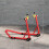 Homcom Soporte Rueda Trasera Rojo 69 x 58.5 x 34.5 cm 5