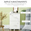 Vinsetto Cajonera de Oficina Blanco 43 x 45 x 72 cm 5